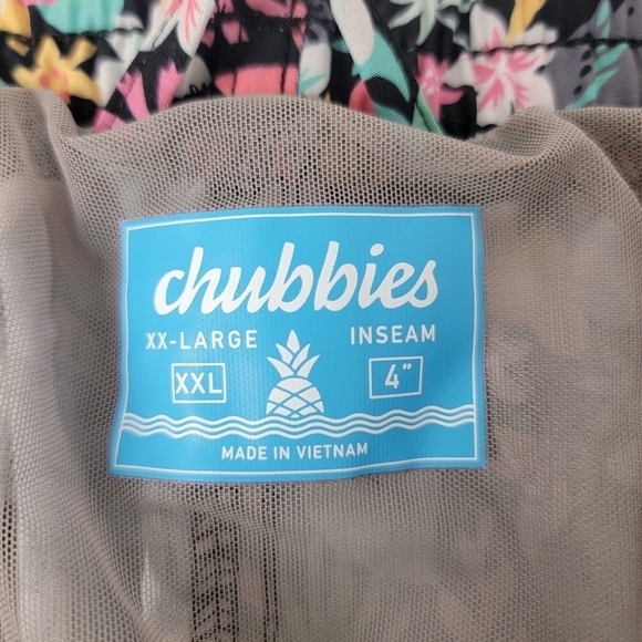 Chubbies The Bloomerangs Tropical Print 4" Stretch Shorts/Swim Trunks Sz XXL NEW - Picture 12 of 16